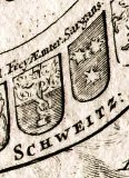 um 1732 - Karten-Ausschnitt (mit Wappen)