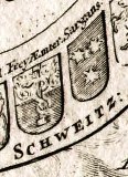 um 1732 - Karten-Ausschnitt (mit Wappen)