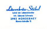 Norderney 1965 - Löwenbräu-Stübel