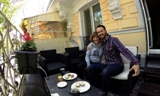 Daniel Suchefort mit seiner Mutter Christine Suchefort - in Odessa